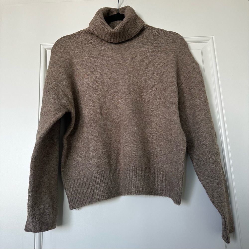 H&M Taupe Turtleneck Sweater